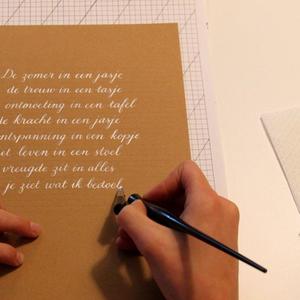 Workshop moderne kalligrafie, handlettering, illustreren, enz.